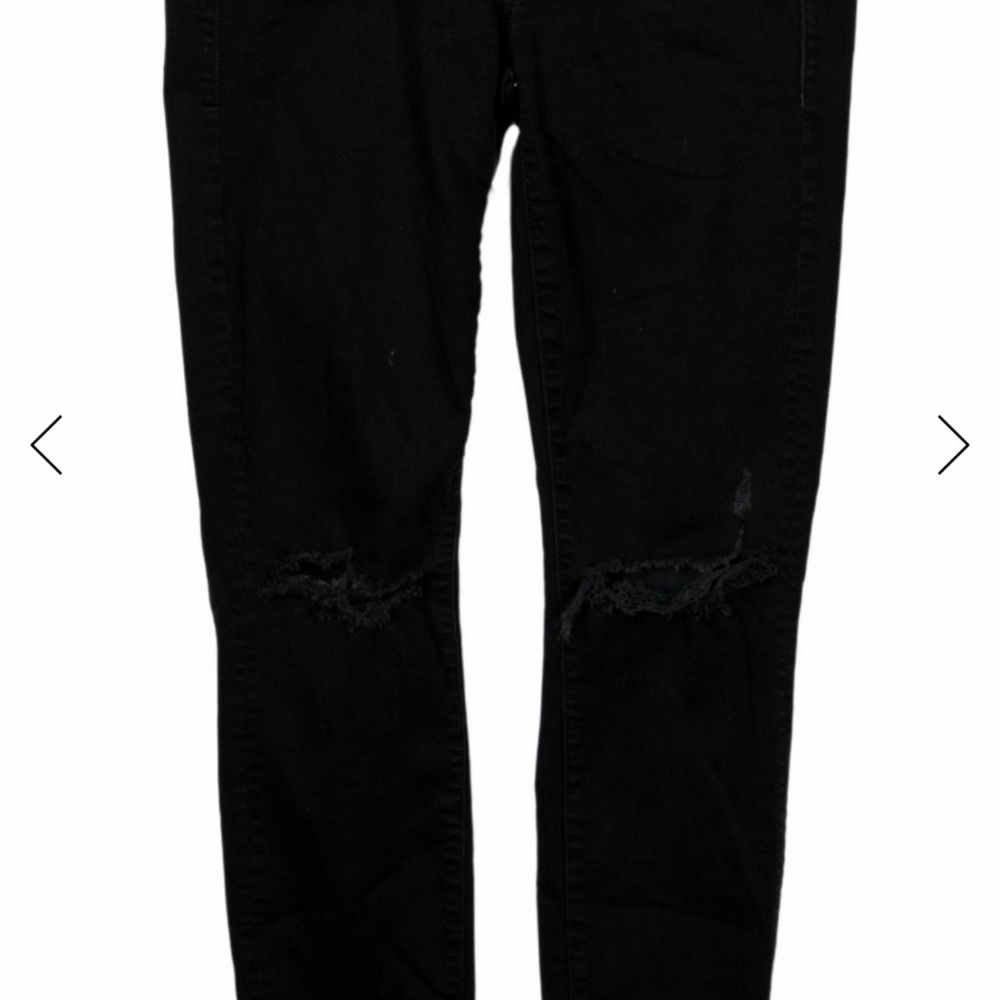 Black Distressed Jeans